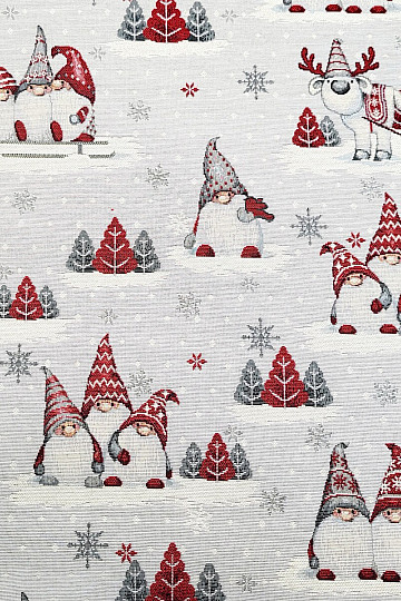 Tissu pour tapisserie ELFE DE NOËL