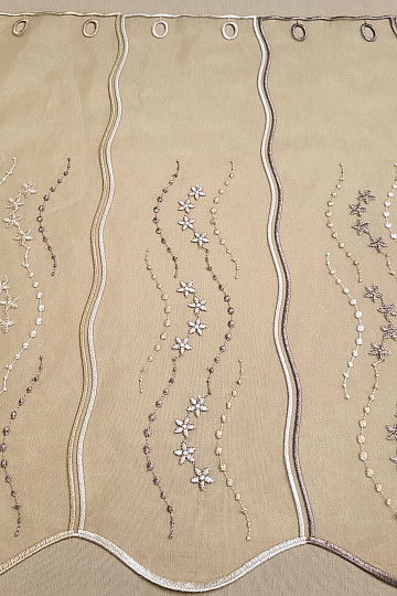 Rideau vitrail - brodé HF1189