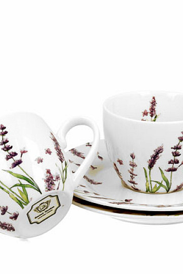 Tasses à expresso en porcelaine lot de 2 Lavande E šapo