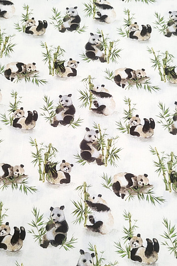 Tissu en coton PANDA