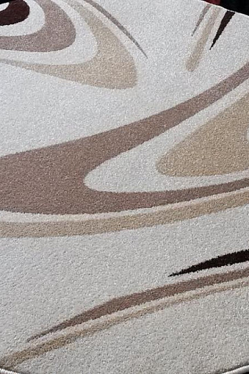tapis cercle CAFÉ crème
