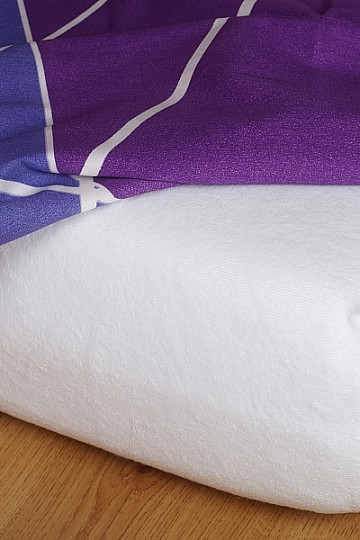 Drap de lit en éponge blanc