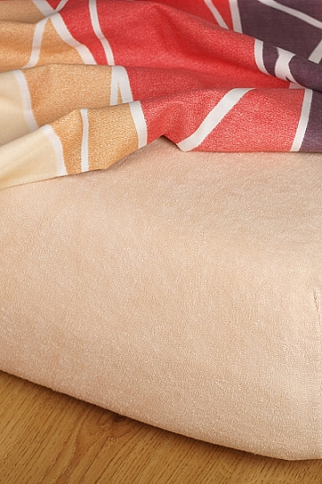 Drap de lit éponge couleur miel
