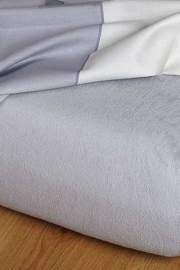 Drap de lit en éponge gris