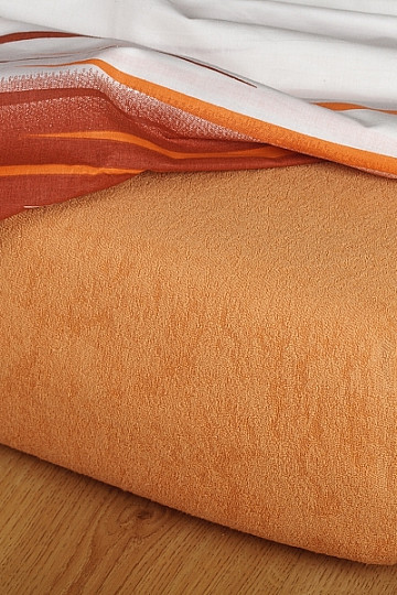 Drap de lit éponge couleur caramel