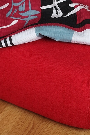 Drap de lit éponge couleur vin