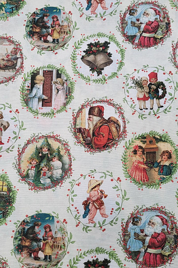 Tissu de décoration de Noël VICTORIAN CHRISTMAS