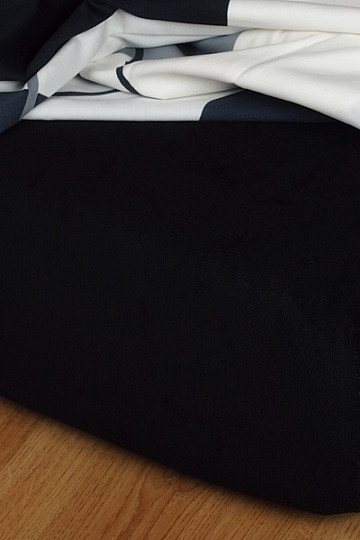 Drap de lit en éponge noir