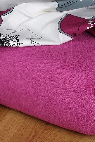 Drap éponge couleur mûre
