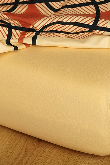 Drap de lit en jersey couleur okr