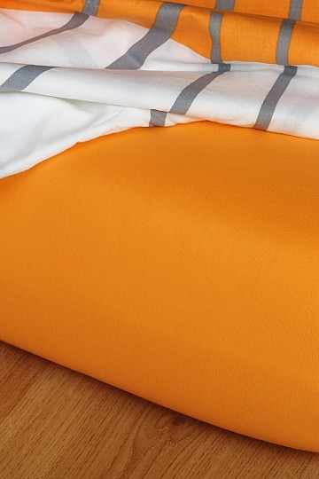 Drap jersey couleur orange
