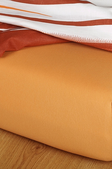 Drap jersey couleur caramel