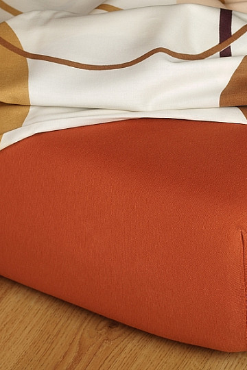 Drap de lit jersey couleur brique