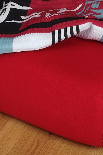Drap de lit en jersey couleur bordeaux