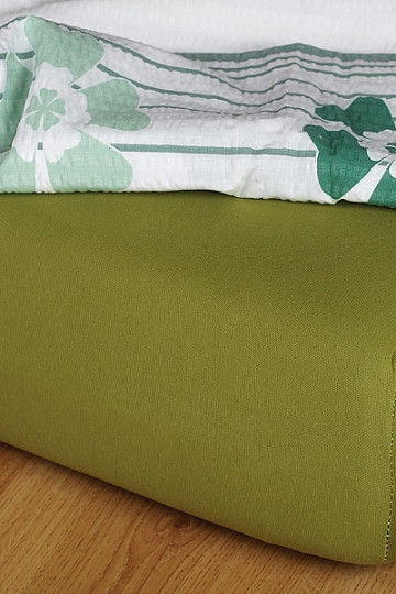 Drap jersey couleur olive