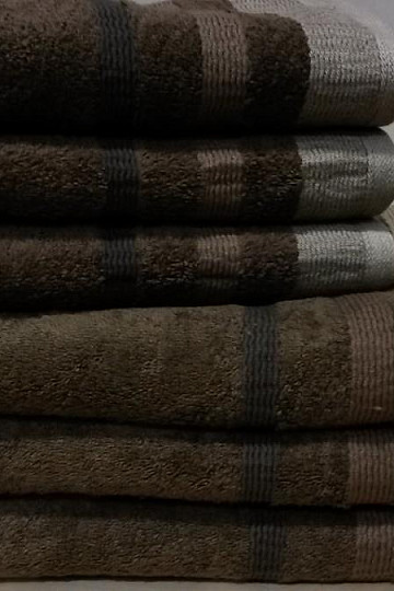 Serviette et drap de bain METROP marron