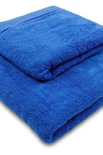 Serviette et drap de bain MIKRO bleu