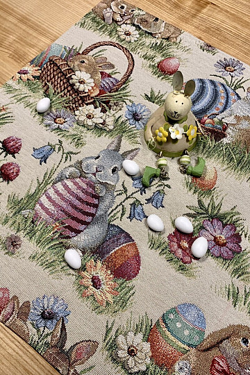 Nappe et foulard en tapisserie POMLÁZKA II