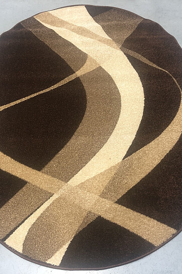 Tapis ovale BRUN marron