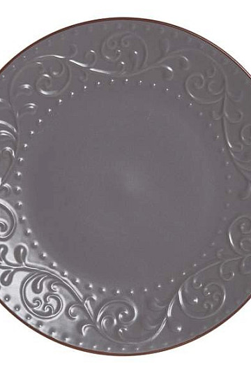 Assiette creuse GRIS RELIEF 27,5x2cm gris