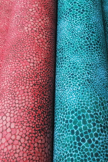 Tissu déco Wanita turquoise