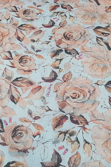 Tissu de décoration de Noël Fleurs d&#39;harmonie