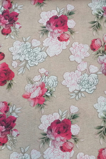 Tissu déco Rose Géraldine 3D