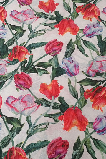 Tissu déco Shaggy tulipes