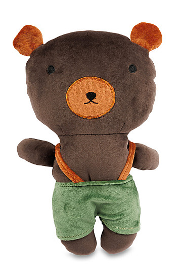 Peluche - oreiller ours en peluche avec pantalon