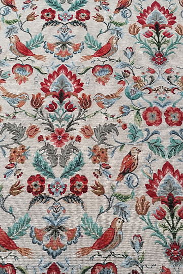 Tissu à tapisserie FREDA rouge