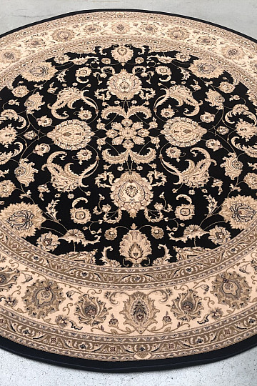 Tapis classique rond en laine DIAMOND 7253/500