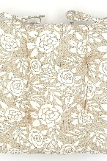 Coussins de chaise ROSES crème