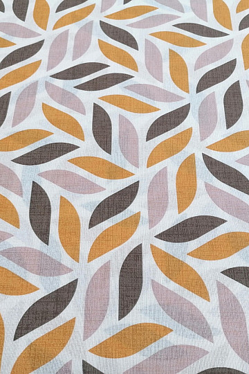Tissu déco Coord feuilles jaune