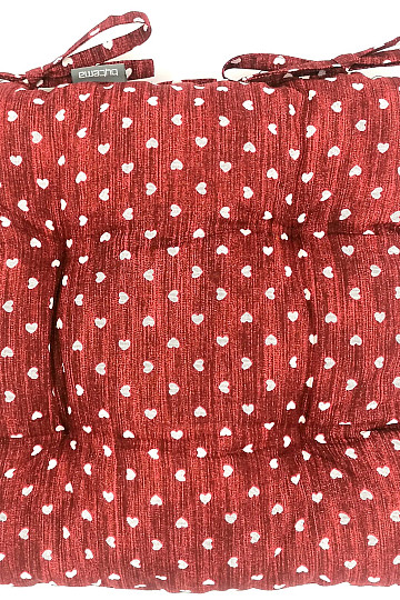 Coussins de chaise HEART BURGUNDY