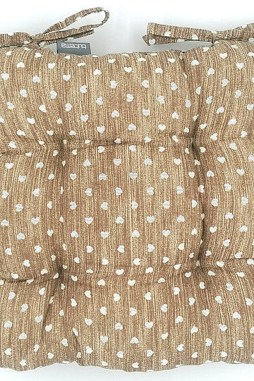 Coussins de chaise HEART BROWN