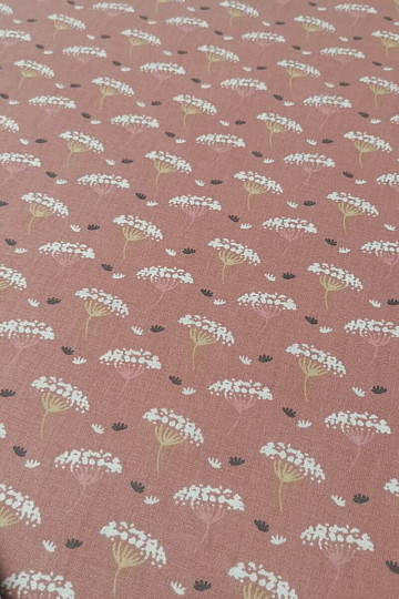 Tissu coton Cumin vieux rose