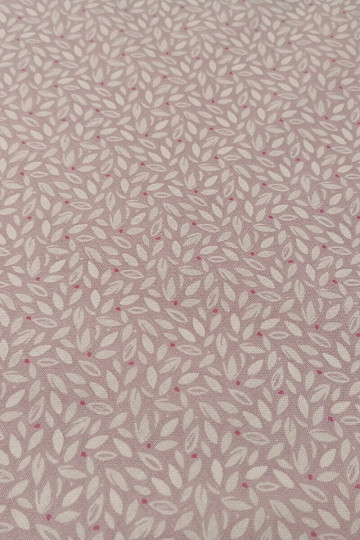 Tissu en coton Frala feuilles lilas