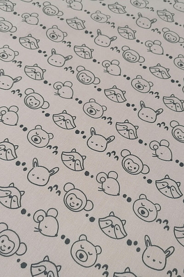 Tissu à peindre - animaux