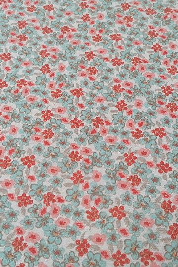 Tissu coton Fleurs Lilas