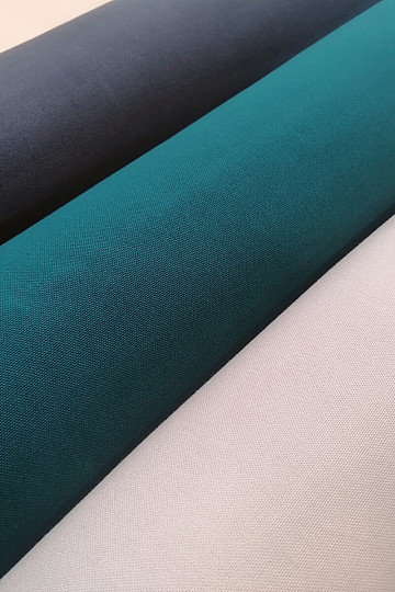 Tissu coton UNI turquoise coton foncé 220g