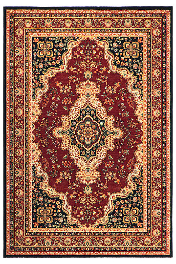 Tapis de luxe en laine ornement JENEEN