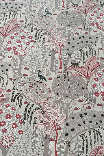 Tissu coton JUNGLE beige