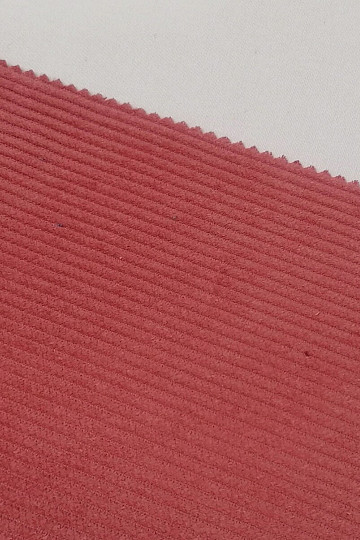 Tissu coton velours côtelé - paprika