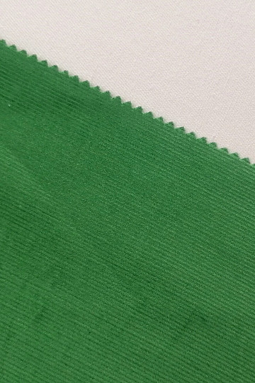 Tissu coton Velours côtelé fin - vert