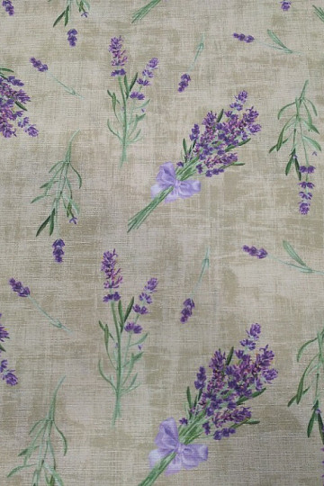 Tissu décoratif LAVANDE AVEC NŒUD