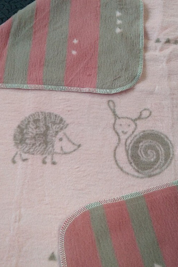 Couverture enfant MAJA 1657/10 rose 75x100