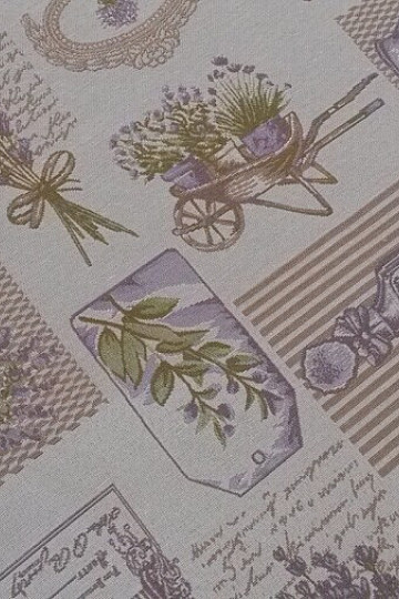 Nappe tapisserie, châle LAVANDE