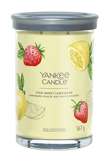 bougie YANKEE CANDLE parfum ICED BERRY LEMONADE TUMBER LARGE 2 mèches