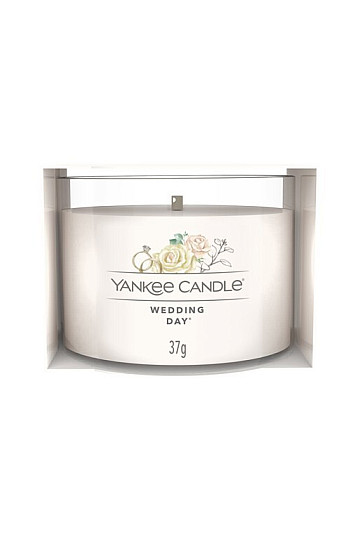 bougie YANKEE CANDLE parfum WEDDING DAY en verre 37g