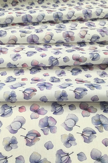 Tissu déco Fleurs violettes